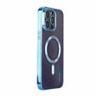 For iPhone 13 Pro Max ENKAY Electroplated MagSafe Shockproof TPU Phone Case with Lens Film(Dark Blue) - 1