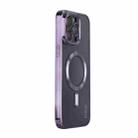 For iPhone 13 Pro Max ENKAY Electroplated MagSafe Shockproof TPU Phone Case with Lens Film(Purple) - 1