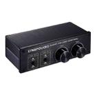 2 In and 2 Out Switcher Volume Controller, RCA signal switches to XLR balanced signal and no need for power supply. It provides RCA and XLR interfaces, independent L/R channel volume adjustment, which is suitable for devices with volume adjustment need - 1