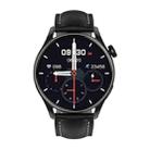 Q3 Max 1.36 inch Color Screen Smart Watch,Leather Strap,Support Heart Rate Monitoring / Blood Pressure Monitoring(Black) - 1