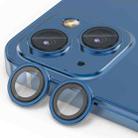 For iPhone 13 / 13 mini ENKAY AR Anti-reflection Camera Lens Glass Full Film(Dark Blue) - 1