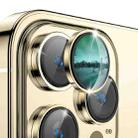 For iPhone 12 Pro Max ENKAY AR Anti-reflection Camera Lens Glass Full Film(Golden) - 1