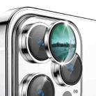 For iPhone 12 Pro Max ENKAY AR Anti-reflection Camera Lens Glass Full Film(Silver) - 1
