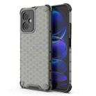 For Xiaomi Redmi Note 12 4G Shockproof Honeycomb Phone Case(Black) - 1