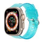 Transparent Shiny Diamond TPU Watch Band For Apple Watch Ultra 49mm / Series 8&7 45mm / SE 2&6&SE&5&4 44mm / 3&2&1 42mm(Blue) - 1