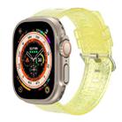 Transparent Shiny Diamond TPU Watch Band For Apple Watch Ultra 49mm / Series 8&7 45mm / SE 2&6&SE&5&4 44mm / 3&2&1 42mm(Yellow) - 1