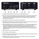Earphone Nonitor Signal Amplifier, Dual XLR Input, Mono or Stereo Input or Switch Stereo Mixing - 6