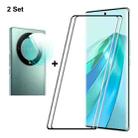 For Honor X9A / Magic5 Lite 2pcs ENKAY 0.26mm 3D Hot Bending Tempered Glass Full Film with Lens Film - 1