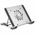 P3 Adjustable Aluminum Foldable Portable Laptop Notebook Fan Stand Bracket - 1
