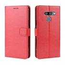 Retro Crazy Horse Texture Horizontal Flip Leather Case for LG K50 /LG Q60, with Holder & Card Slots & Photo Frame(Red) - 1