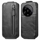 For Xiaomi 14 Ultra Zipper Wallet Vertical Flip Leather Phone Case(Black) - 1