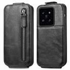 For Xiaomi 14 Zipper Wallet Vertical Flip Leather Phone Case(Black) - 1