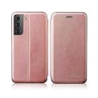 For Samsung Galaxy S23 5G Retro Texture Magnetic Leather Case(Pink) - 1