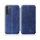 For Samsung Galaxy S23+ 5G Retro Texture Magnetic Leather Case(Blue) - 1