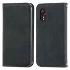 For Samsung Galaxy XCover 5 Retro Skin Feel Magnetic Leather Phone Case(Black) - 1