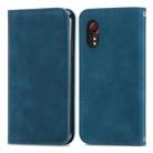 For Samsung Galaxy XCover 5 Retro Skin Feel Magnetic Leather Phone Case(Blue) - 1