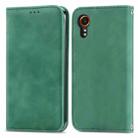 For Samsung Galaxy XCover 7 Retro Skin Feel Magnetic Leather Phone Case(Green) - 1