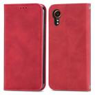 For Samsung Galaxy XCover 7 Retro Skin Feel Magnetic Leather Phone Case(Red) - 1