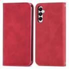 For Samsung Galaxy A05s 4G Retro Skin Feel Magnetic Leather Phone Case(Red) - 1