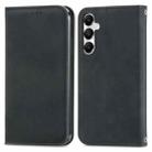 For Samsung Galaxy A35 5G Retro Skin Feel Magnetic Leather Phone Case(Black) - 1