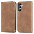 For Samsung Galaxy M14 4G Retro Skin Feel Magnetic Leather Phone Case(Brown) - 1
