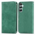 For Samsung Galaxy M15 Retro Skin Feel Magnetic Leather Phone Case(Green) - 1