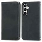 For Samsung Galaxy S23 FE 5G Retro Skin Feel Magnetic Leather Phone Case(Black) - 1