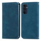 For Samsung Galaxy A16 Retro Skin Feel Magnetic Leather Phone Case(Blue) - 1