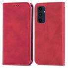 For Samsung Galaxy A16 Retro Skin Feel Magnetic Leather Phone Case(Red) - 1