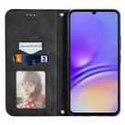 For Samsung Galaxy A06 Retro Skin Feel Magnetic Leather Phone Case(Black) - 3