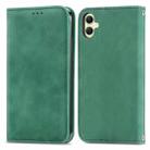 For Samsung Galaxy A06 Retro Skin Feel Magnetic Leather Phone Case(Green) - 1
