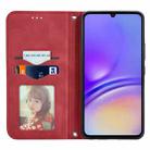 For Samsung Galaxy A06 Retro Skin Feel Magnetic Leather Phone Case(Red) - 3