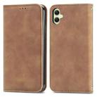 For Samsung Galaxy A06 Retro Skin Feel Magnetic Leather Phone Case(Brown) - 1