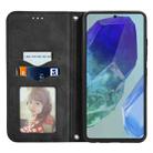 For Samsung Galaxy S24 FE 5G Retro Skin Feel Magnetic Leather Phone Case(Black) - 3