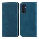 For Samsung Galaxy S24 FE 5G Retro Skin Feel Magnetic Leather Phone Case(Blue) - 1