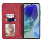 For Samsung Galaxy S24 FE 5G Retro Skin Feel Magnetic Leather Phone Case(Red) - 3