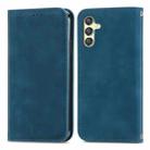 For Samsung Galaxy A24 5G Retro Skin Feel Magnetic Leather Phone Case(Blue) - 1