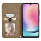 For Samsung Galaxy A24 5G Retro Skin Feel Magnetic Leather Phone Case(Brown) - 3