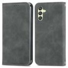 For Samsung Galaxy A24 5G Retro Skin Feel Magnetic Leather Phone Case(Gray) - 1