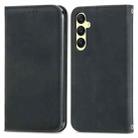For Samsung Galaxy A25 5G Retro Skin Feel Magnetic Leather Phone Case(Black) - 1