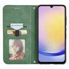 For Samsung Galaxy A25 5G Retro Skin Feel Magnetic Leather Phone Case(Green) - 3