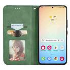 For Samsung Galaxy S25 5G Retro Skin Feel Magnetic Leather Phone Case(Green) - 3