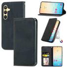 For Samsung Galaxy S25+ 5G Retro Skin Feel Magnetic Leather Phone Case(Black) - 1
