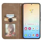 For Samsung Galaxy S25+ 5G Retro Skin Feel Magnetic Leather Phone Case(Brown) - 3