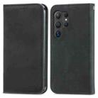 For Samsung Galaxy S25 Ultra 5G Retro Skin Feel Magnetic Leather Phone Case(Black) - 2