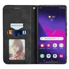 For Samsung Galaxy S25 Ultra 5G Retro Skin Feel Magnetic Leather Phone Case(Black) - 3