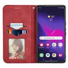 For Samsung Galaxy S25 Ultra 5G Retro Skin Feel Magnetic Leather Phone Case(Red) - 3