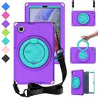 For Samsung Galaxy Tab A7 Lite T220/T225 2020 EVA Hybrid PC Shockproof Tablet Case with Frame(Purple) - 1