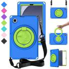 For Samsung Galaxy Tab A9 8.7 X110/X115 EVA Hybrid PC Shockproof Tablet Case with Frame(Blue) - 1