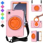 For Samsung Galaxy Tab A9 8.7 X110/X115 EVA Hybrid PC Shockproof Tablet Case with Frame(Pink) - 1